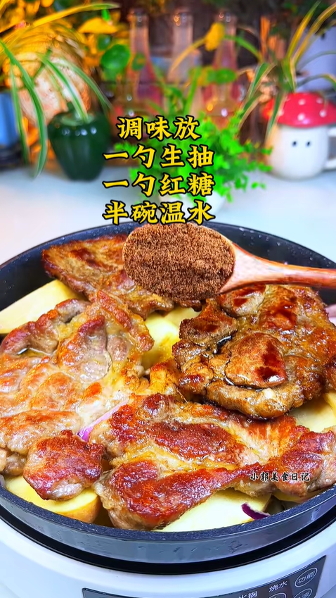 果香四溢超下飯！蘋果燉豬排，軟嫩入味零失敗，大人小孩都愛吃