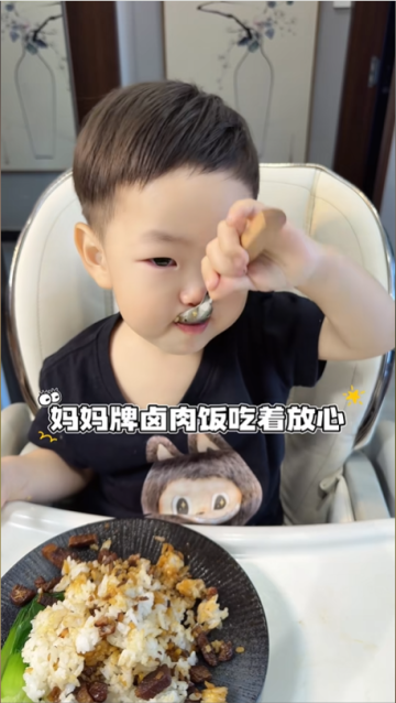 23月齡寶寶輔食｜自制寶寶版鹵肉飯，軟糯噴香，娃嘎嘎炫